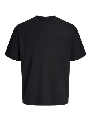 JACK&JONES - JJEBARRON TEE SS O-NECK NOOS Black - Gr. - M
