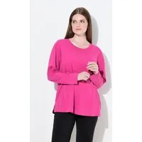 Ulla Popken T-Shirt Shirt Relaxed Rundhalsausschnitt Langarm