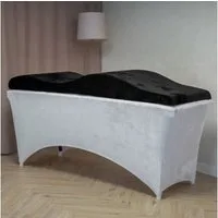 STM Company Massageliege Wellen-Matratze (Curved Lash Topper) mit Memory Schaum (180x60 cm / 190x70 cm, Mit Veloursbezug), ohne Kosmetikliege, ideal für Wimpernverlängerungen, PMU