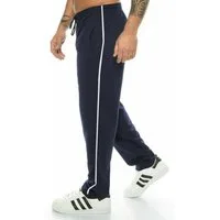 Kendindza Collection Jogginghose Thermo Fleece Sporthose Winter Jogginghose Baumwolle Trainingshose Sport Jogger mit Streifen