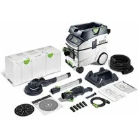 FESTOOL Trockenbauschleifer Festool Langhalsschleifer- und Sauger-Set PLANEX LHS 2 225 EQI/CTL 36-