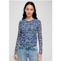 s.Oliver Langarmshirt T-Shirt Langarmshirt aus Mesh