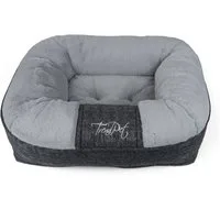 TrendPet Tierbett Hundebett "LunaLounge" Grau, 100% Polyester, in3 Größen erhältlich