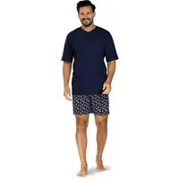 Comte Shorty Lunar Lounge (Set, 2 tlg., 2-teilig) Herren Pyjama kurz Shorty Kurzarm Baumwolle geknöpft große Größen