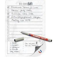 TOBJA Magnettafel A5 To-Do Liste magnetisch +1 Stift, Inkl. Markenstift - to do liste abwischbar