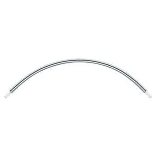 Keuco Rohrbogen Plan 14925170000 90°, für Viertelkreis Duschwanne, Alu silber elox.