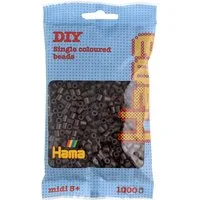 Hama Bügelperlen Hama Bügelperlen – Braun, Midi 5 mm (1000 Stk)