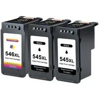 Toner Kingdom 3er für Canon PG-545XL/CL-546 XL Pixma TS3350 TR4550 TS3450 TS3150 Tintenpatrone (MX490 MX495 TS3151 TS3351)