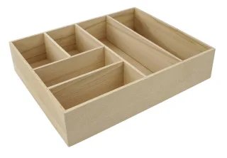Fackelmann Schubladen-Box Buche 26x7x32 cm, 86892 86892