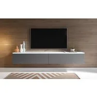 Home affaire Lowboard LOWBOARD VERA, wahlweise mit oder ohne Beleuchtung, Modernes griffloses TV-Board, 180 cm TV-Schrank, stehend und hängend