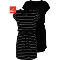 ONLY Shirtkleid ONLMAY LIFE S/S DRESS 2 PACK CS JRS (2er-Pack) Baumwolle, regular fit, Rundhals