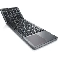 Aplic faltbares Mini Bluetooth Keyboard mit Touchpad im Super Slim Design Wireless-Tastatur (Multitouch-Gestensteuerung, QWERTZ, klappbar, für PC Smartphone Tablet)