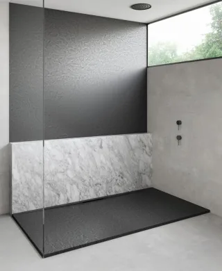 Fiora Duschwanne Trace, Struktur Venezia, 1600X900X25 STV16090