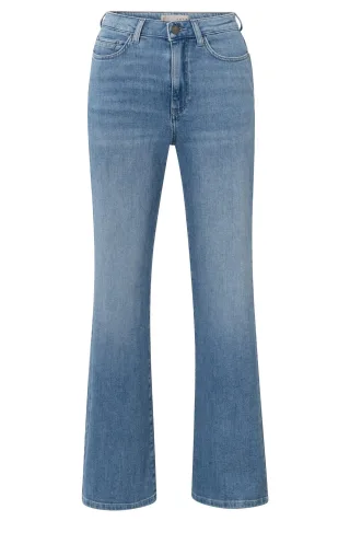 Yaya - Jeans mit weitem Bein (L32) blau - Gr. - 40