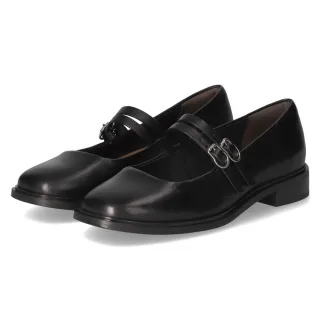Tamaris Spangenballerinas - Gr. 36 - Schwarz - Glattleder