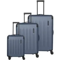 travelite Trolleyset DYNAMIIC S/M/L, verschiedene Farben, 4 Rollen, (Set, 3 tlg., S/M/L), Hartschalen-Koffer ABS Volumenerweiterung bei M/L