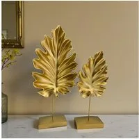 Bamyum Dekoobjekt Bamyum 2pcs Bergahornblätter Sculpture Modern Deko Figur