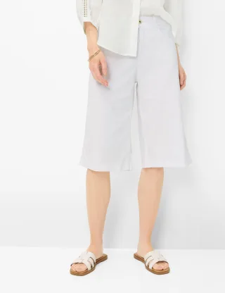 Brax Damen Bermuda Style MAINE B WHITE, denim weiß, Gr. 36
