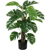 Kunstpflanze Splitphilo am Kokosstamm LA Kunstbaum künstliche Pflanze, Seidenblumen Roß, Höhe 75 cm