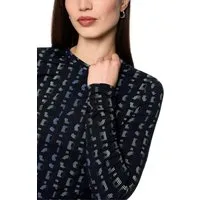 Marc Cain Langarmshirt Urban Haze Premium Damenmode mit grafischem Print