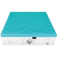 Bestlivings Waschmaschinenbezug 60x60cm aus Baumwolle/Polyester, mit Gummizug, Frottee-Steppung, maschinenwaschbar & trocknergeeignet