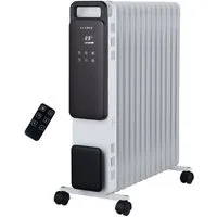 KLAMER Ölradiator 2500 W, Elektroheizung energiesparend, 13 Rippen, 3 Heizstufen mit Ec…, Eco-Modus heizt leise & sparsam, 3-fach Sicherheit, geräuscharm