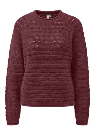 qs - Strickpullover rot - Gr. - XS