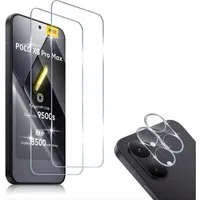 SmartUP Displayschutzglas 2X Schutzglas für Xiaomi Poco X8 Pro Max Panzerfolie Display Kamera 9H für Xiaomi Poco X8 Pro Max, kompletter Rundumschutz