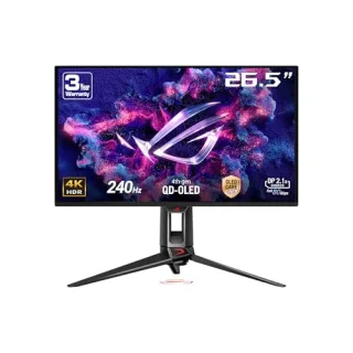 Asus ROG Swift OLED PG27UCDM [265'' 3.840x2.160 4K UHD 240Hz DisplayPort 2xHDMI USB-C 003ms Reaktionszeit] schwarz