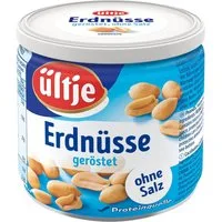 UELTJE Knabberei, Ültje Erdnüsse geröstet und ungesalzen knackige Erdnusskerne 180g