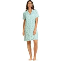 comtessa Nachthemd Dreamy breeze (Set, 1-tlg., 1-teilig) Damen Sleepshirt ca.95cm Schlafshirt geknöpft Baumwolle große Größen