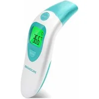 Broadcare Fieberthermometer Stirnthermometer Ohrthermometer Infrarot Thermometer, Für alle Altersgruppen geeignet, LCD Display, automatische Abschaltung