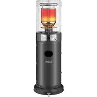 Zelsius Terrassenstrahler Gas Heizstrahler "Zermatt", 11 kW, Dunkelgrau, Ø 46cm x 137 cm, 11000.00 W