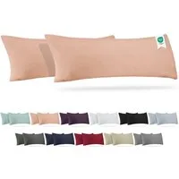BARBONS Kissenbezug 100% Baumwolle Kissenbezug, weiche Kopfkissenbezug, Kissenhülle, (2 Stück), 165 g/m², Jersey