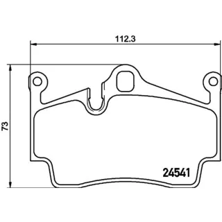 Hella Bremsbel?ge hinten Porsche 718 Boxster Cayman