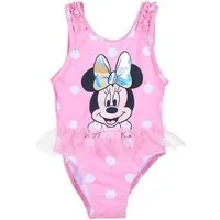 Disney Minnie Mouse Badeanzug Badeanzug für Baby Mädchen mit Tüllrock, Rosa oder Pink