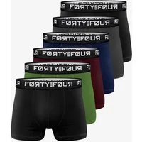 FortyFour Boxershorts FortyFour Boxershorts Herren 6 Stück S-7XL Unterhosen Mehrfabig S (Vorteilspack, 6er Pack) S - 7XL