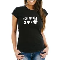 MoonWorks Print-Shirt Damen T- Shirt Geburtstag Ich Bin 29 39 49 +1 Geschenk für Frauen lustiger Spruch MoonWorks® mit Print