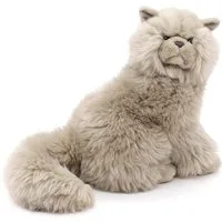 Uni-Toys Kuscheltier Perserkatze, sitzend - 25 cm (Höhe) - Plüsch-Katze - Plüschtier, zu 100 % recyceltes Füllmaterial