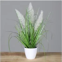 Kunstgras künstliches Kugelgras/ Palmgras im Topf ca. 38cm, mucPlants