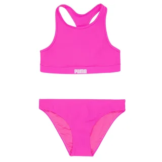 Puma - Zweiteiliger Badeanzug für Damen (Fluoreszierendes Pink)