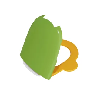 VitrA Sento Kids WC-Sitz mit seitlichen Haltegriffen Duroplast Grün/Gelb/Weiß Hochglanz,133-101-009 133-101-009