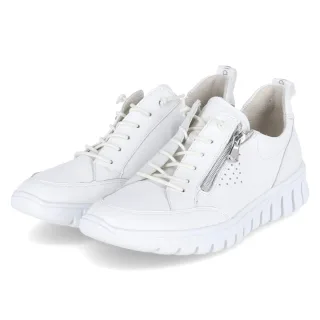 Waldläufer Low Sneaker BIRDY - Gr. 37,5 - Weiß - Glattleder