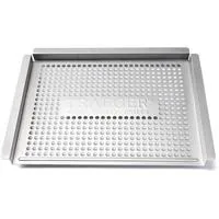 Grillkorb aus Edelstahl silber