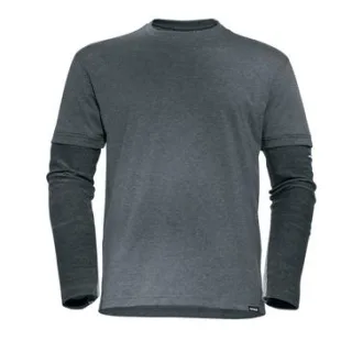 uvex cut nanoflex T-shirt Langarm - Longsleeve anthrazit/melange grau XXL - 1726113