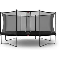 Berg Gartentrampolin oval 520x345cm schwarz Sicherheitsnetz Comfort Grand Favorit Regular