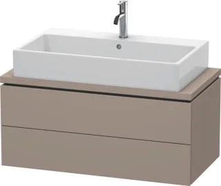 Duravit L-Cube Konsolenwaschtischunterbau wandhängend Basalt Matt 920x477x400 mm - LC580804343 LC580804343