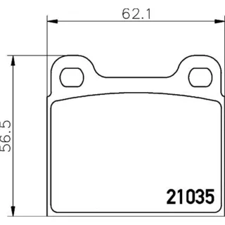 Hella Bremsbel?ge hinten Mercedes /8 123 G-Klasse S-Klasse Sl