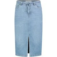 SUBLEVEL Jeansrock Damen Maxi Midi Mini Rock langer Schnitt Denim Stretch