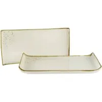CreaTable Barbecueteller Nature Collection, BBQ Platte 2-tlg., (2 St), Teller Set, Naturverbundenes Design, Einzigartige Oberfläche